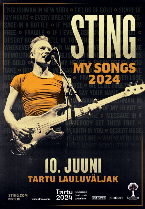 Sting annab kultuuripealinna-aastal 10. juunil Tartu lauluväljakul kontserdi My Songs