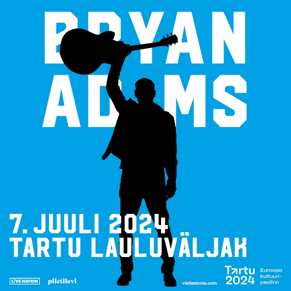 7. juulil astub Tartu lauluväljakul üles Kanada rokkmuusik Bryan Adams
