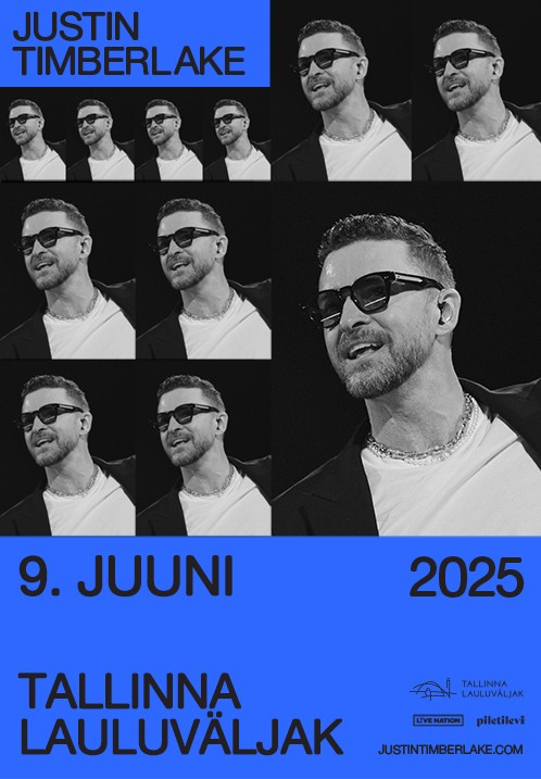 9. juunil 2025 esineb Tallinna Lauluvljakul superstaar Justin Timberlake.