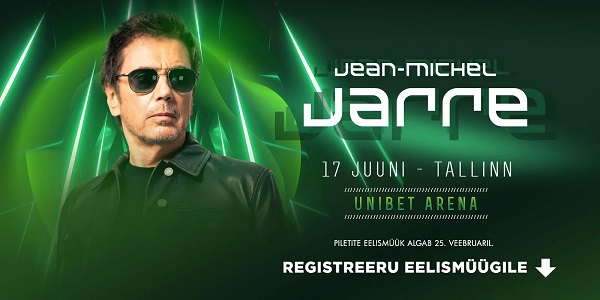 Jean-Michel Jarre naaseb Eestisse  17. juunil Unibet Arenal