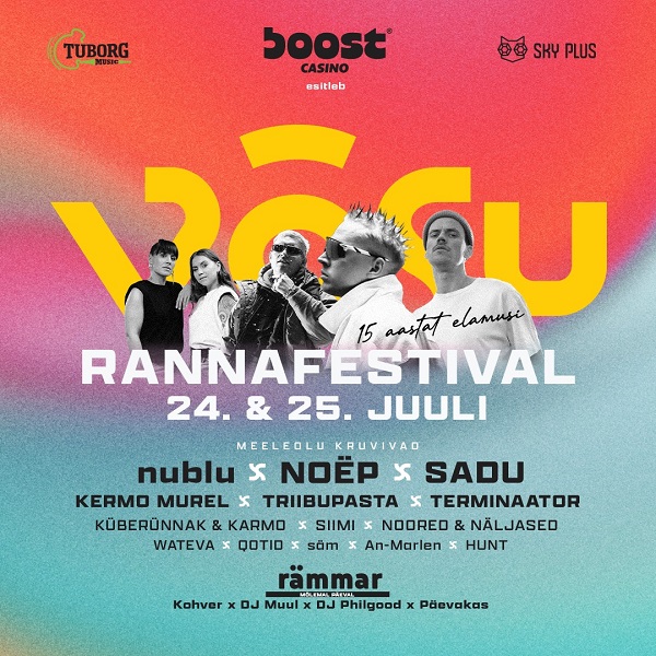 V�su Rannafestival t�histab 2026. aastal oma 15. s�nnip�eva 24.�25. juulil 