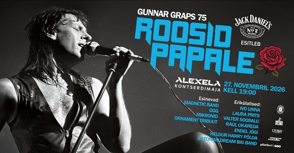 Roosid papale - Gunnar Graps 75. juubelikontsert toimub 27. novembril Alexela kontserdimajas